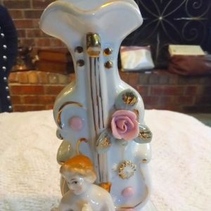 40s 50s cherub vase  bone china